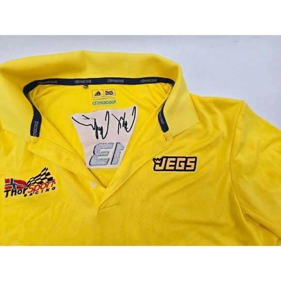 Adidas ClimaCool Thorsport Racing  Polo Shirt Medium Yellow - Picture 6 of 8